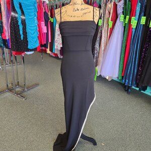 Gemma Gown Private Label 7484 Size 4 Black Jersey Knit Prom Dress/Formal Gown